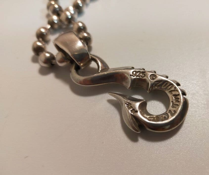 【BWL】フィッシュフック・ボールチェーンネックレス＆カーディガンのセット