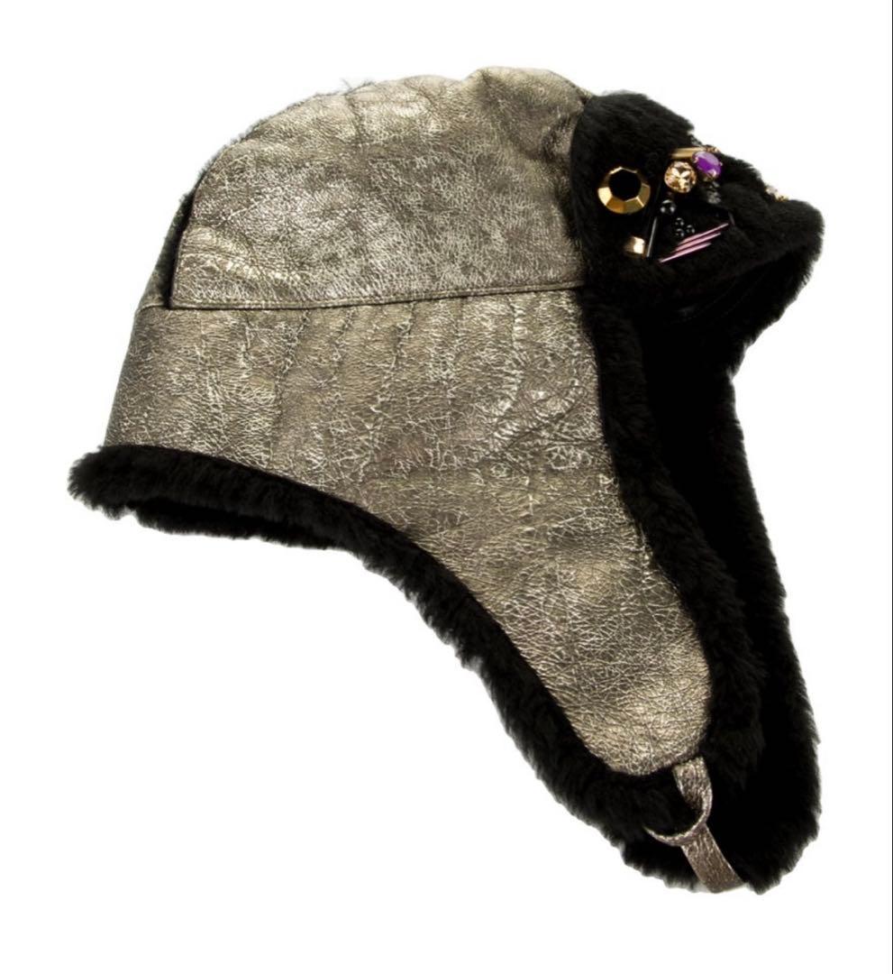 希少　CHANEL シルバー ブラック 帽子