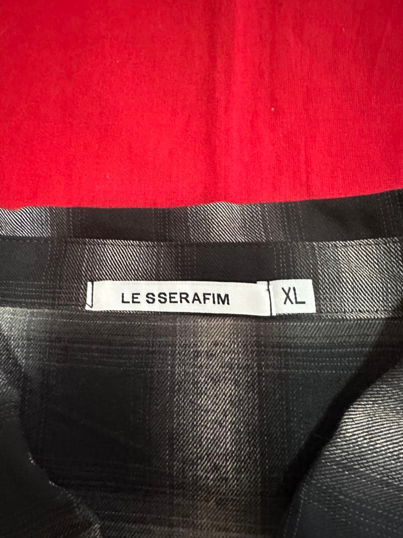 LE SSERAFIM ルセラフィム チェックシャツ XLサイズ ★トレカ付き★