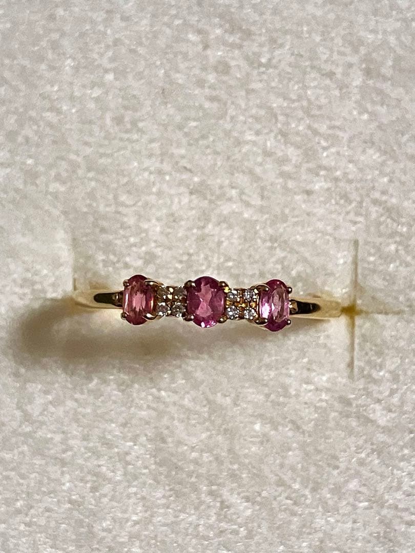 K18 エステール（BLOOM）ピンクトルマリンリング（11号）