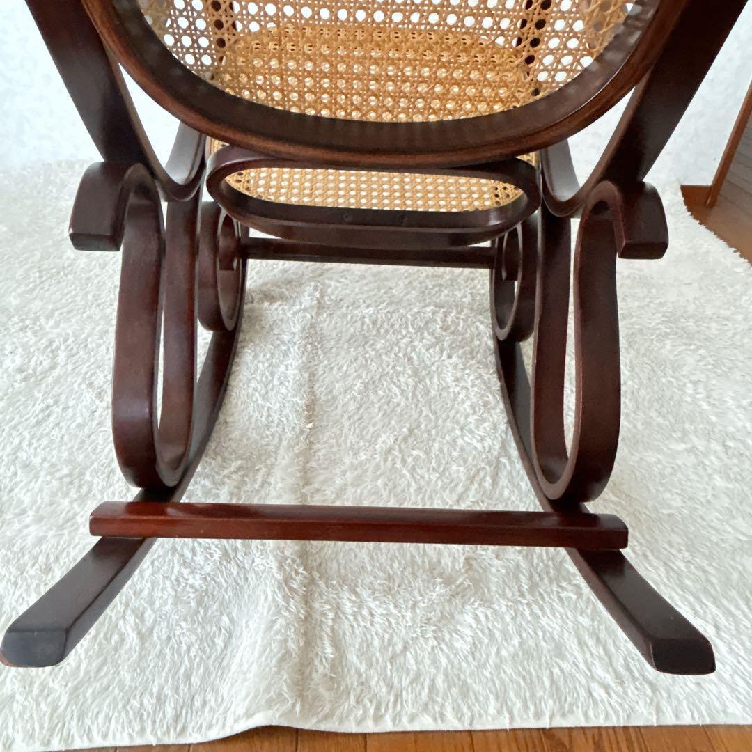 絶品】ベントウッド ロッキングチェア　揺椅子 ヴィンテージ ラタン 藤