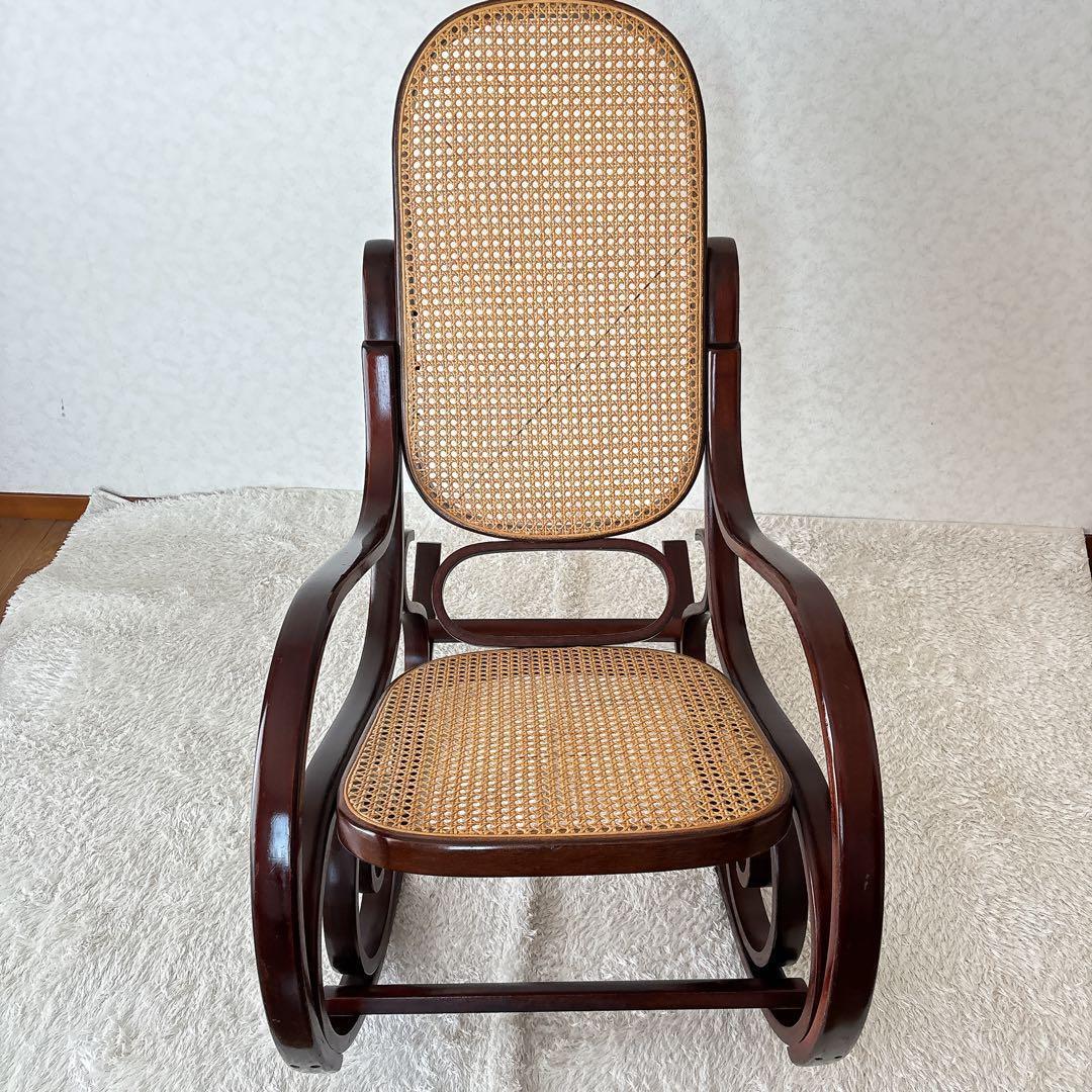 絶品】ベントウッド ロッキングチェア　揺椅子 ヴィンテージ ラタン 藤