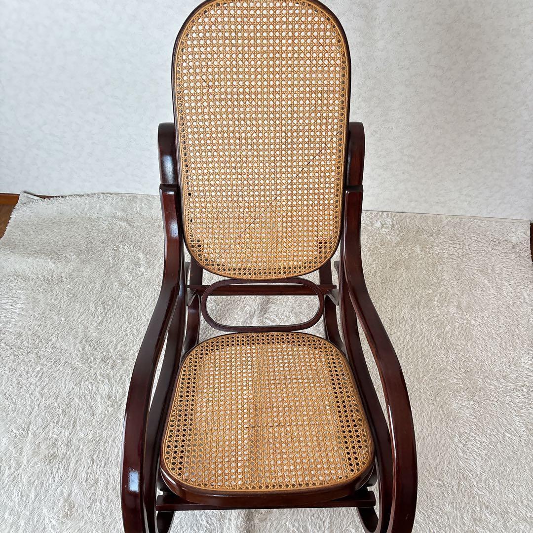 絶品】ベントウッド ロッキングチェア　揺椅子 ヴィンテージ ラタン 藤