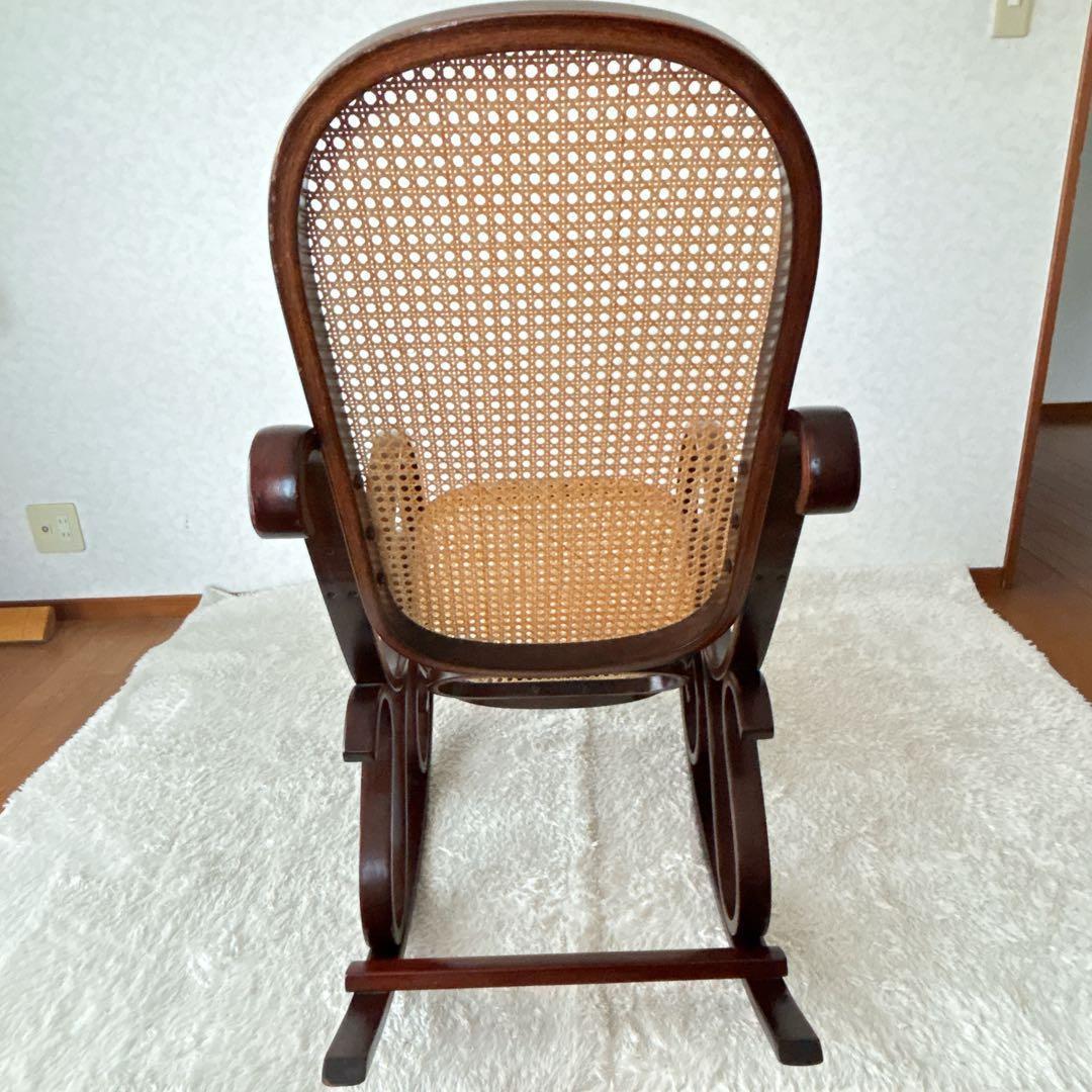 絶品】ベントウッド ロッキングチェア　揺椅子 ヴィンテージ ラタン 藤