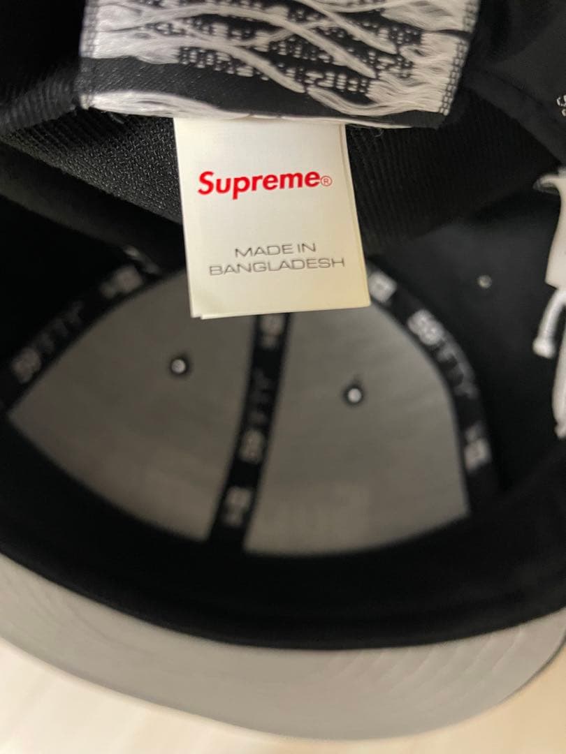 シュプリーム　ニューエラ　ホワイトソックス　ブラック　7 3/8 黒