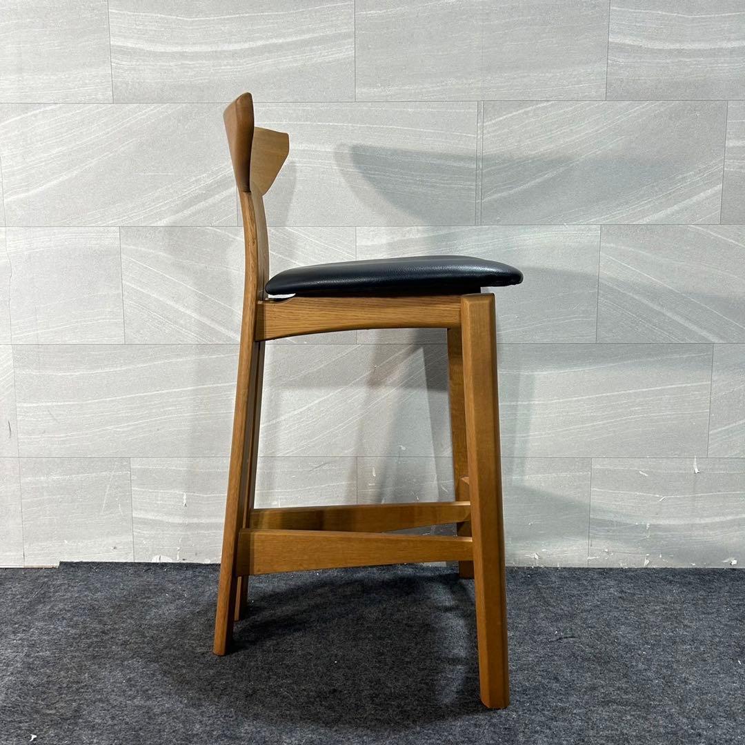 白川家具 カウンターチェア ハイタイプ 無垢材 S-076 おしゃれ d3060