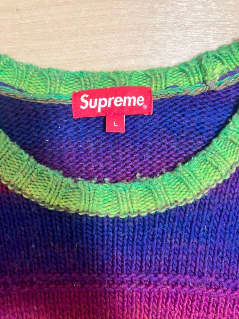 トップス supreme Gradient Stripe Sweater