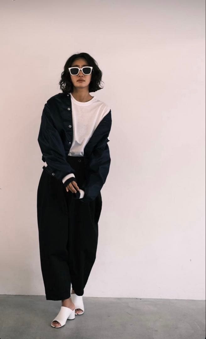 Nala コクーン チノパンツ ブラック　L