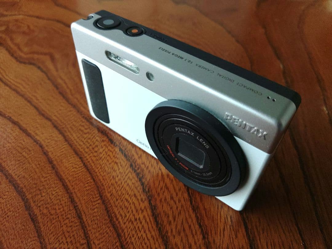 【美品】PENTAX optio H90 ホワイト シルバー