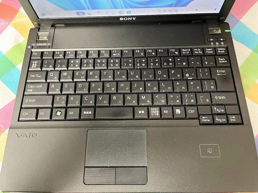 【SONY製VAIO】軽量モバイル WIN11/4GB/SSD★動作良好