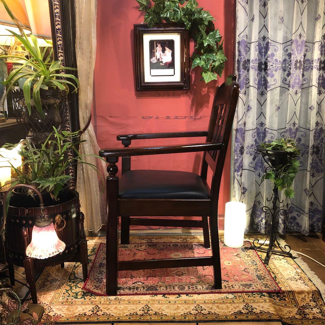 Daichi L１　80’sヴィンテージ ブナ無垢アンティークアームチェア