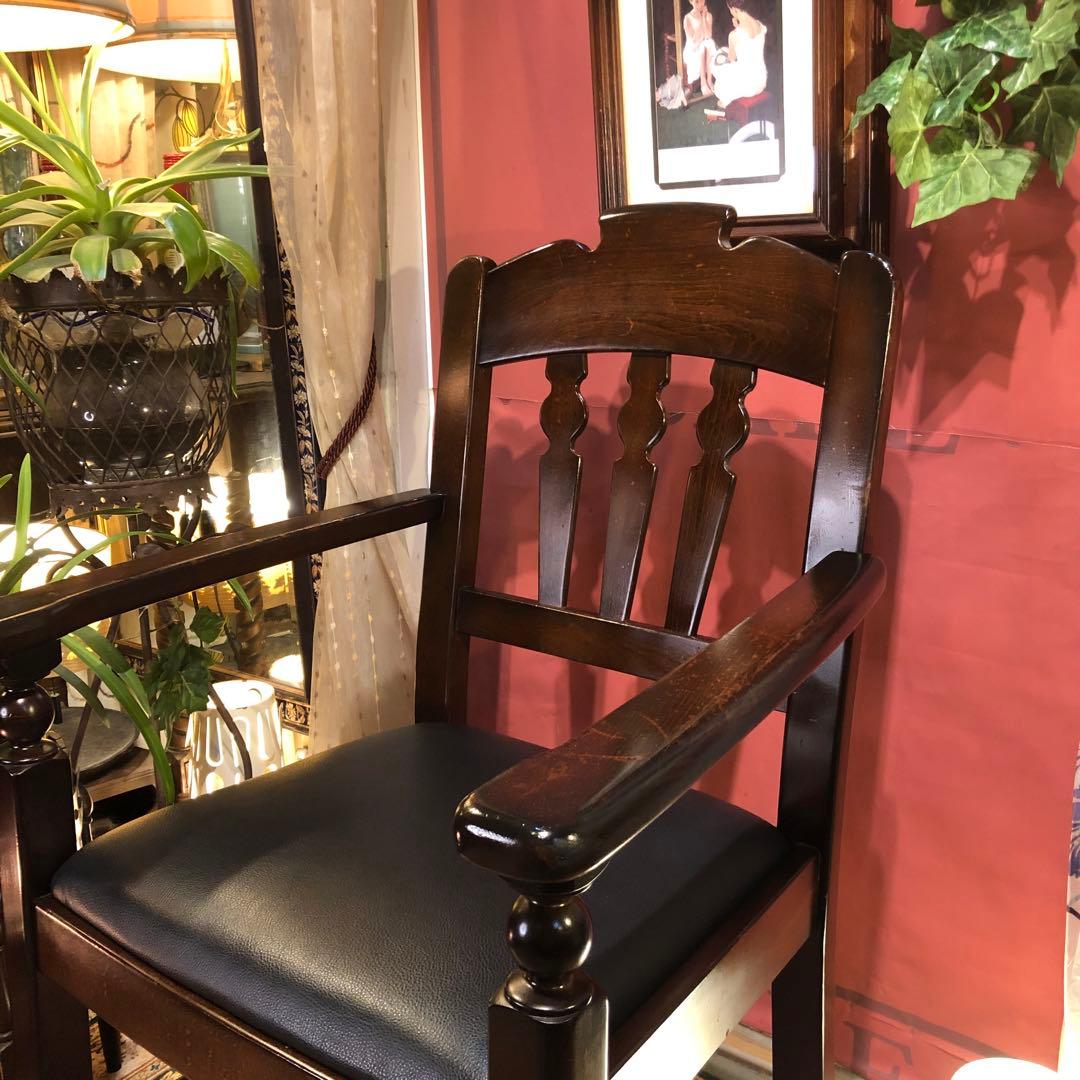 Daichi L１　80’sヴィンテージ ブナ無垢アンティークアームチェア