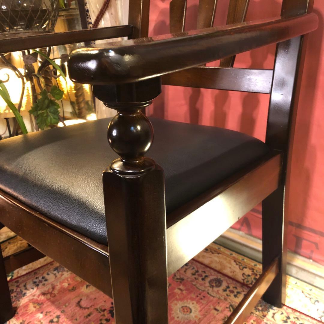 Daichi L１　80’sヴィンテージ ブナ無垢アンティークアームチェア