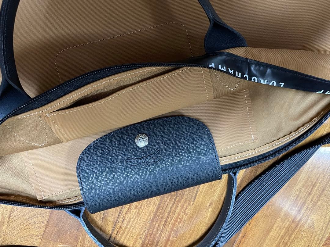 ロンシャン／ブラウン ボストンバッグ ナイロン製