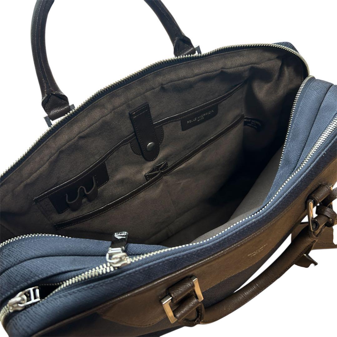 極美品✨ペッレモルビダ　ビジネスバッグ　キャピターノ　リモンタ　2way　A4可