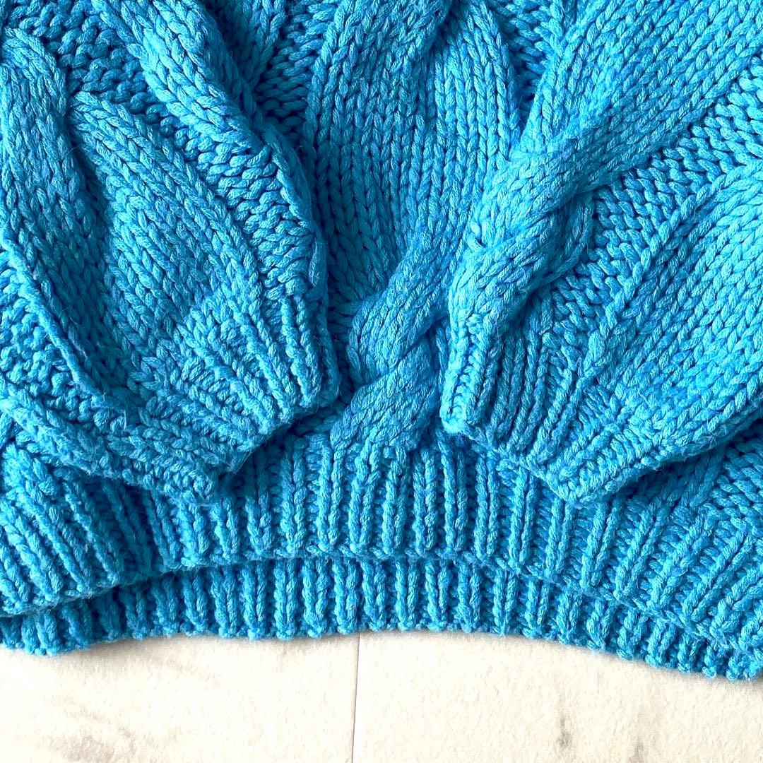 美品.定価2.8万☆ウィムガゼット ハンドケーブルニット ゆったり