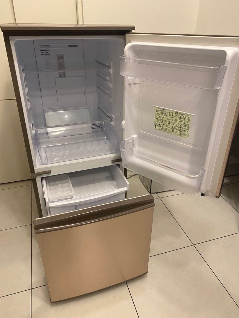 SHARP ノンフロン 冷凍冷蔵庫 2ドア SJ-D14E-N