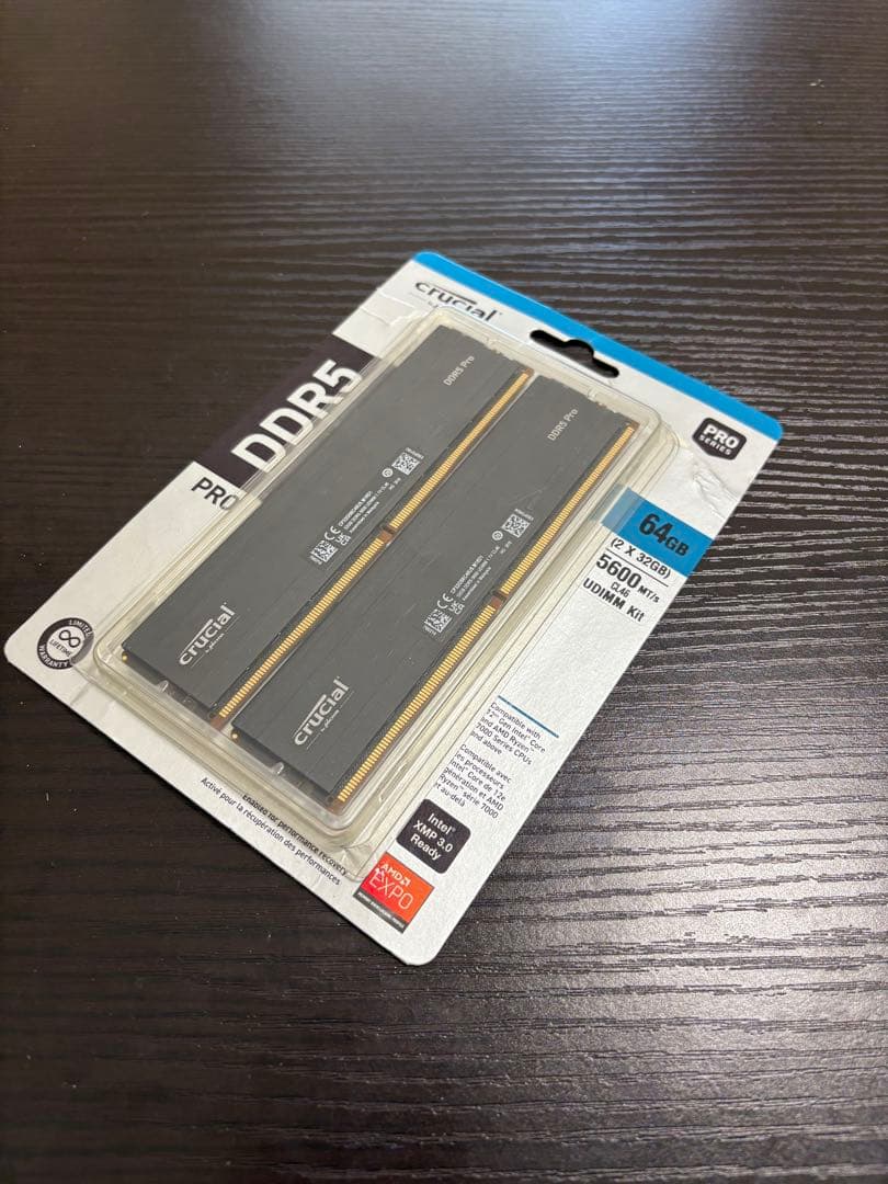 Crucial DDR5 Pro 64GB (32GB×2) 5600MT/s