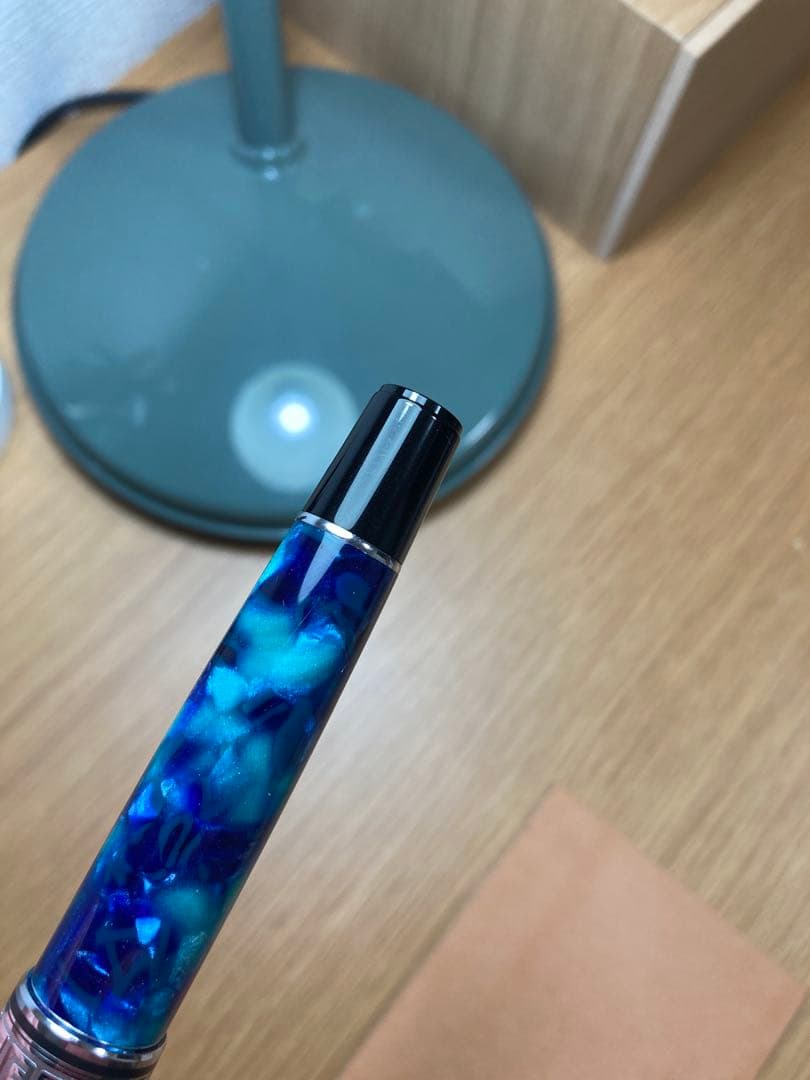 本日限定！新品未使用品！アウロラ　オプティマ　アズーロ　万年筆　18kニブ　B