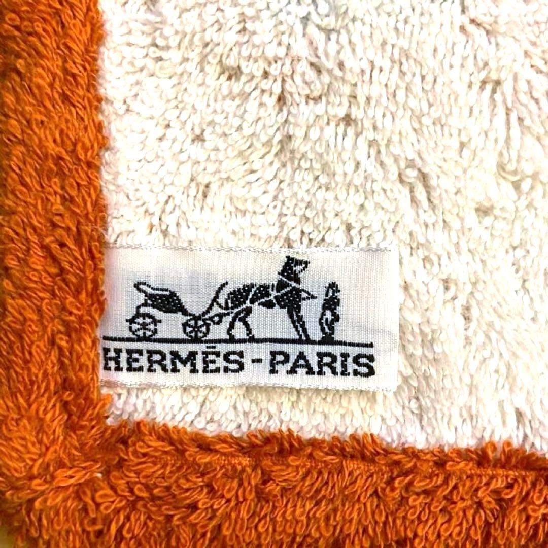 美品 エルメス ビーチタオル ラグ 玄関マット タイガー 虎 花柄 ブラウン