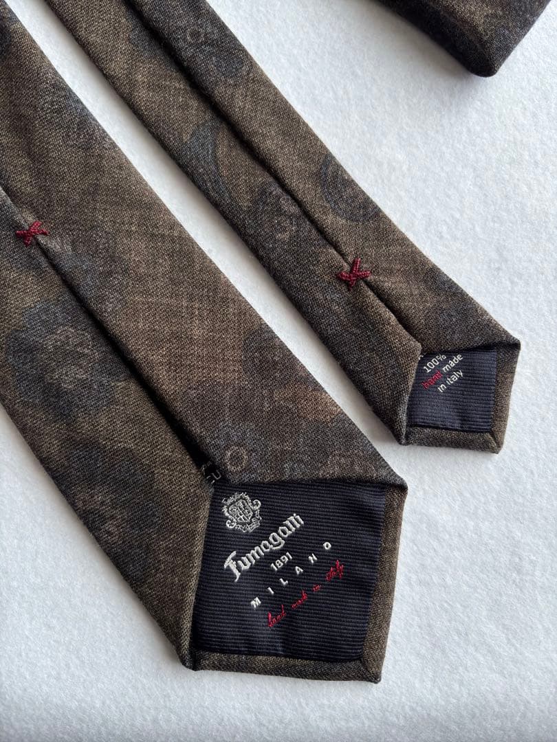 〔試着のみ〕フマガッリ ビームスエフ ネクタイ ペイズリー