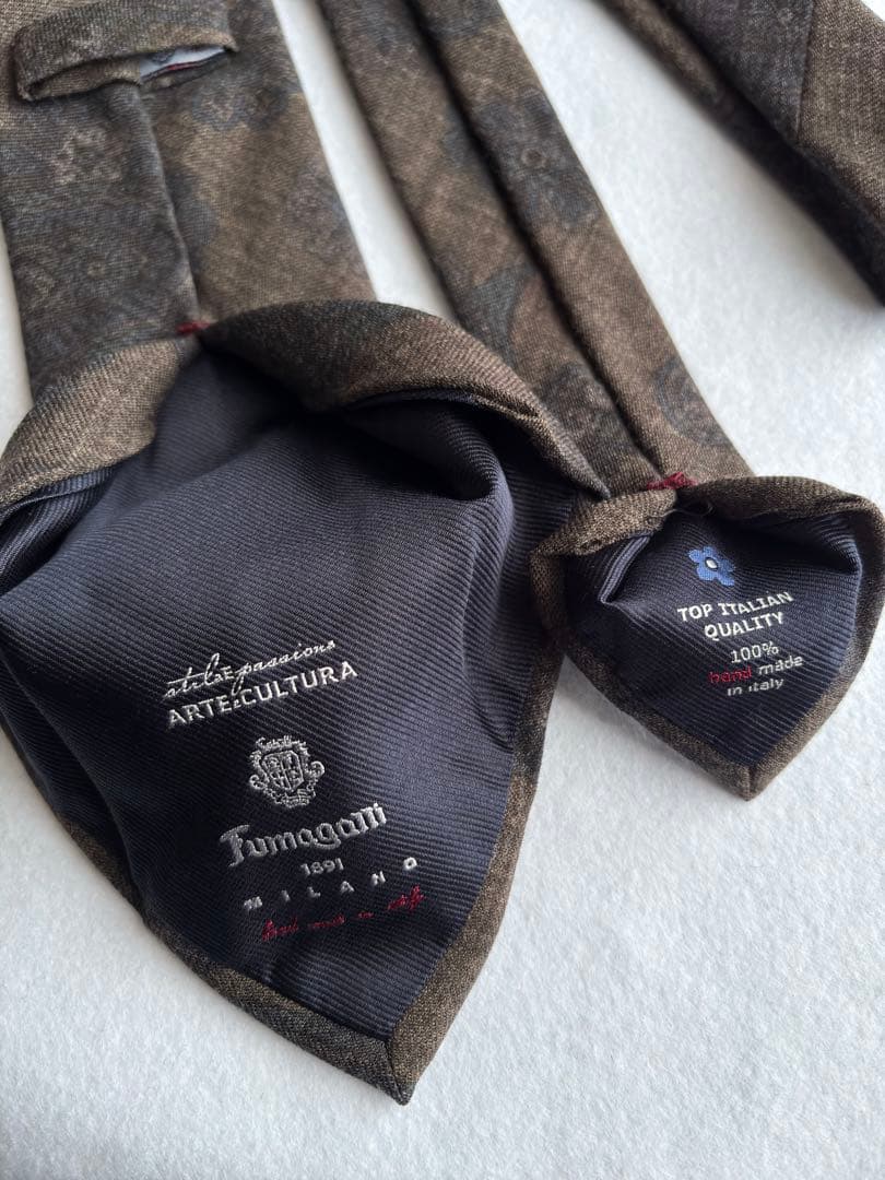 〔試着のみ〕フマガッリ ビームスエフ ネクタイ ペイズリー