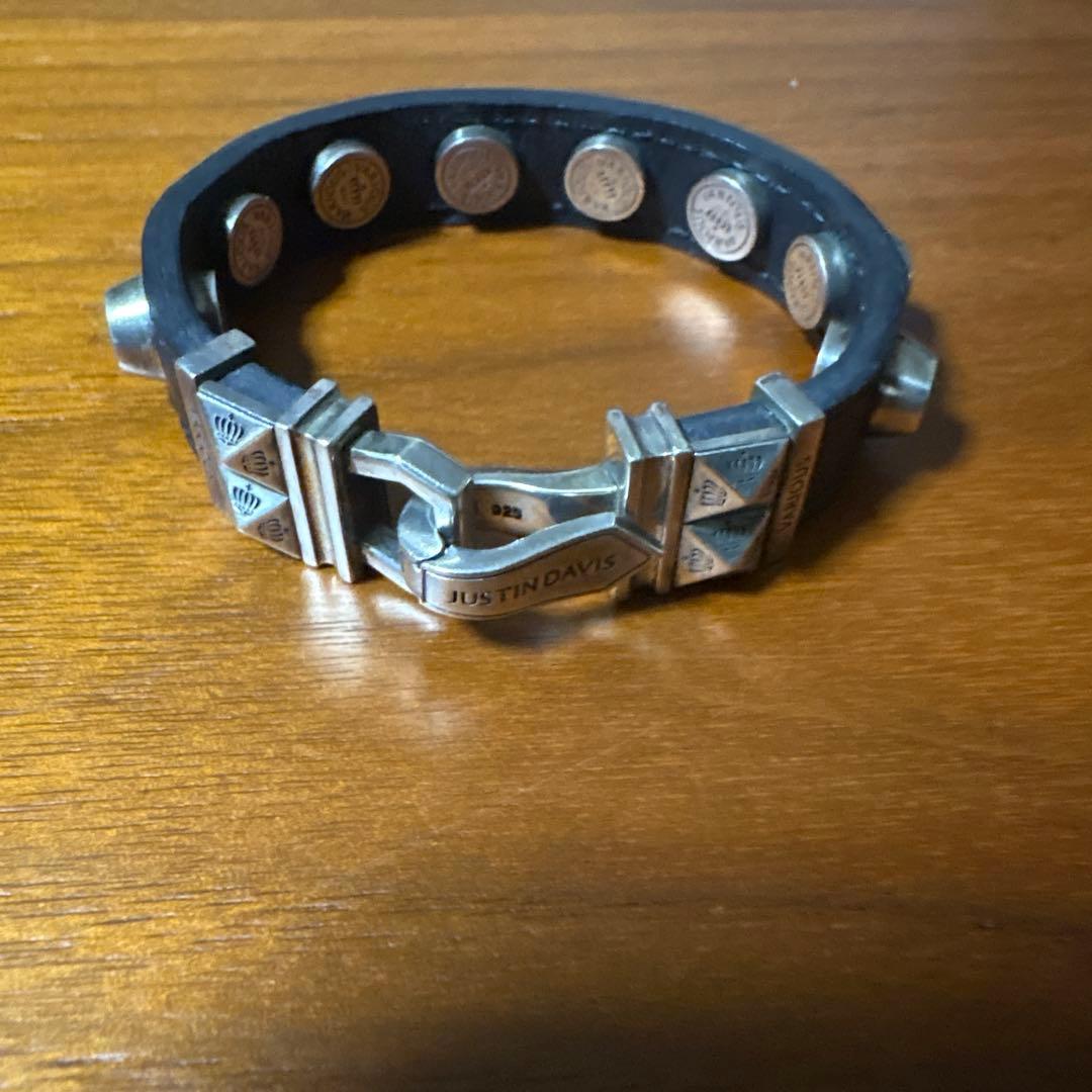 JUSTIN DAVIS RIVA LEATHER ブレスレット　廃盤品