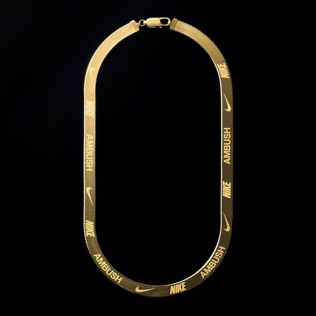 極美品 NIKE×AMBUSHコラボ ヘリンボーンチェーンネックレス