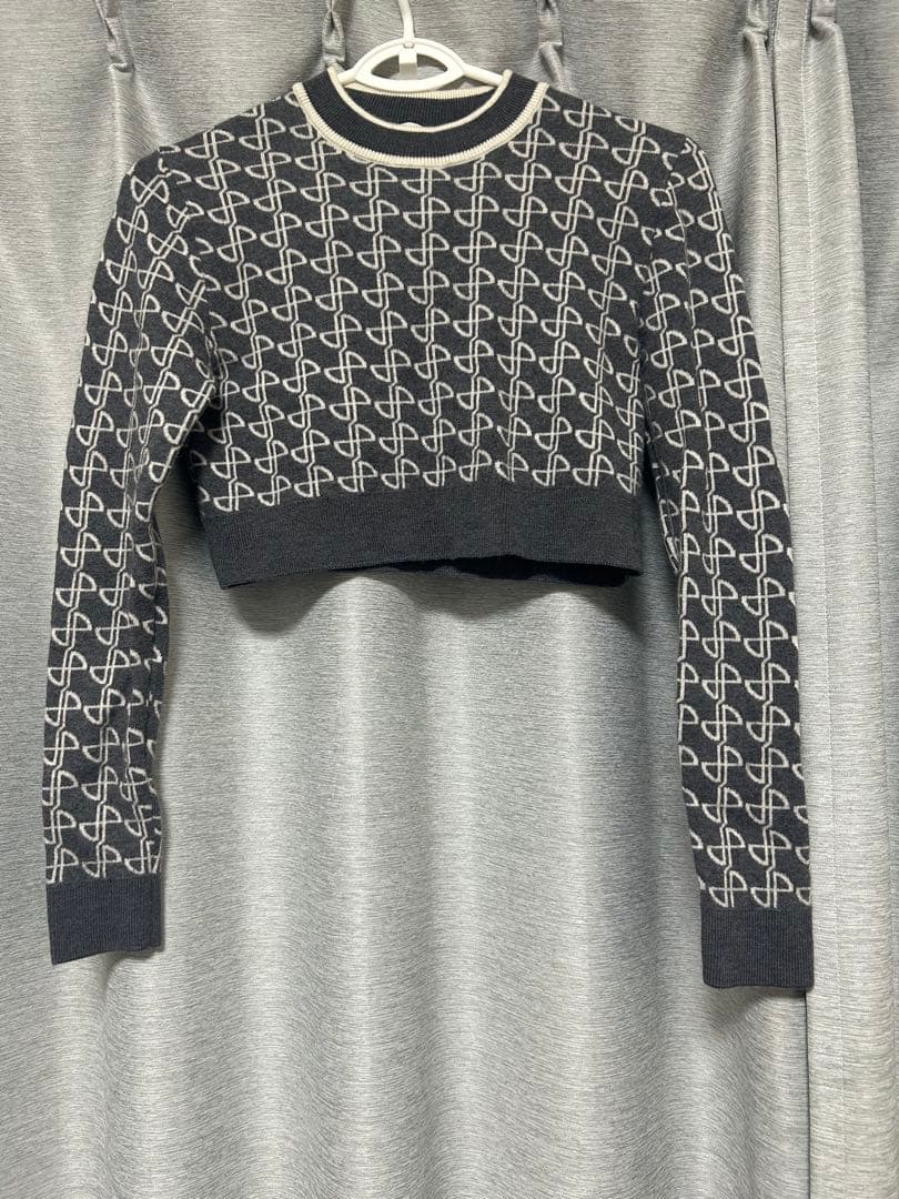 r*y様 PATOU グレー クロップドニット XS