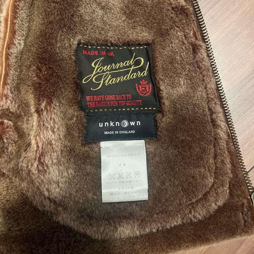 B3 JOURNALSTANDARD別注　アンノウン リアルムートンブルゾン