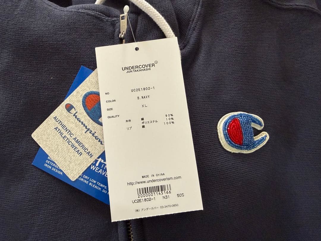 Champion x UNDERCOVER パーカー NAVY XL
