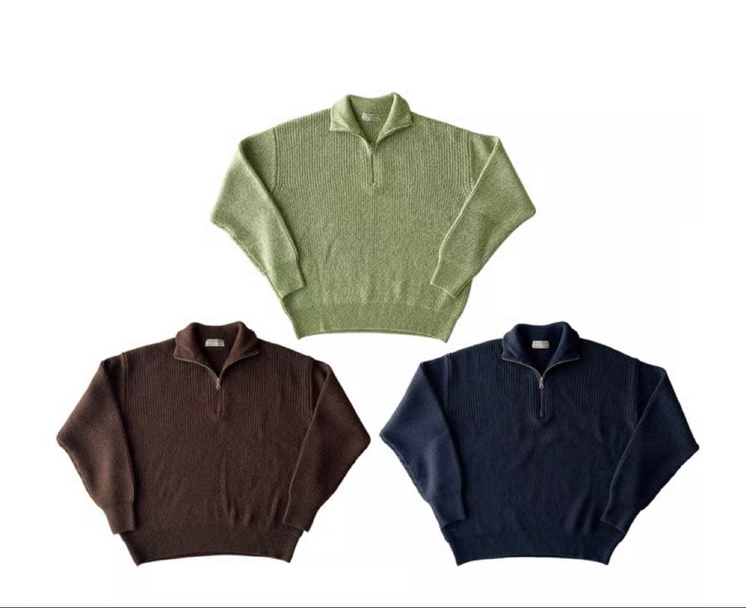 トップス COMFORTABLE REASON Harf Zip Knit