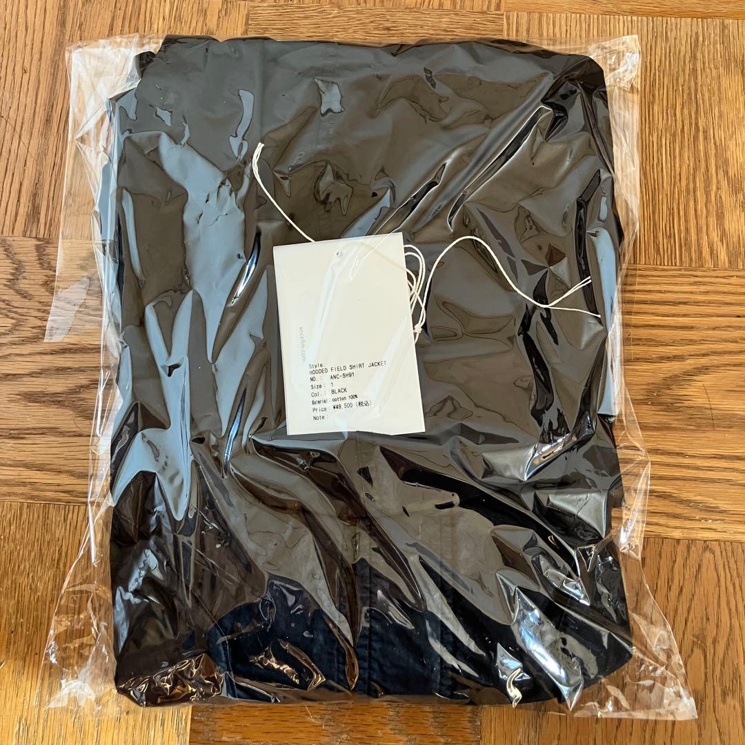 ANCELLM HOODED FIELD SHIRT JACKET 黒 1