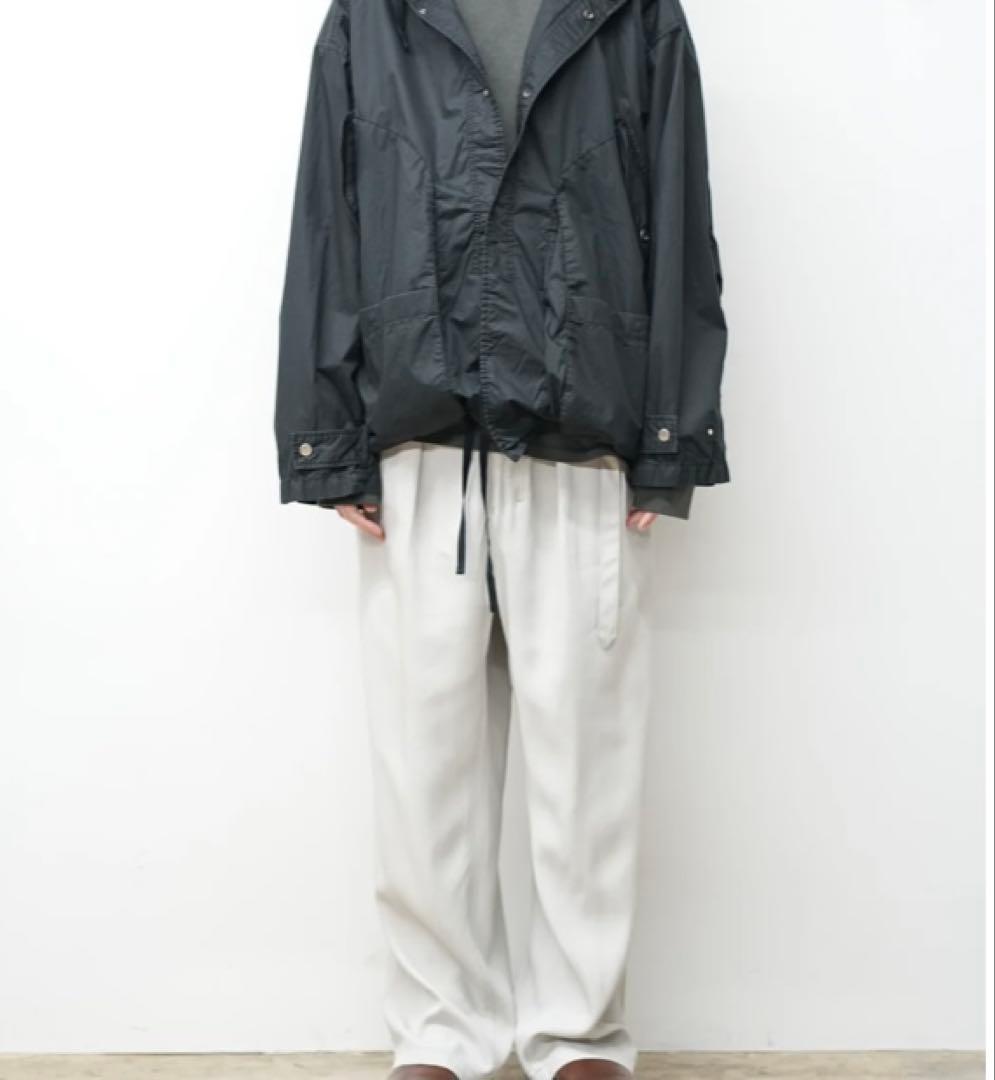 ANCELLM HOODED FIELD SHIRT JACKET 黒 1