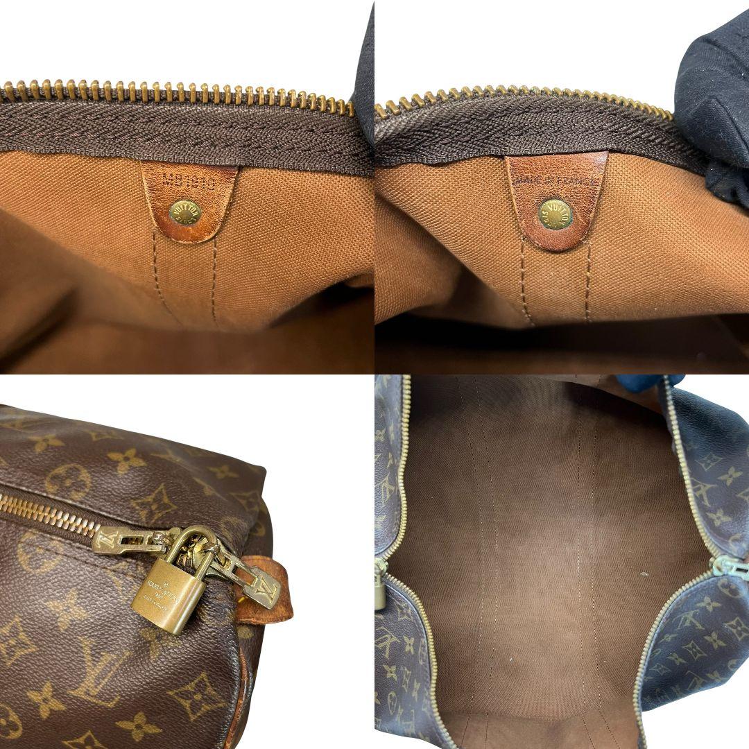 【正規品】ルイヴィトン　モノグラム　キーポル50　ボストンバッグ　旅行かばん 茶