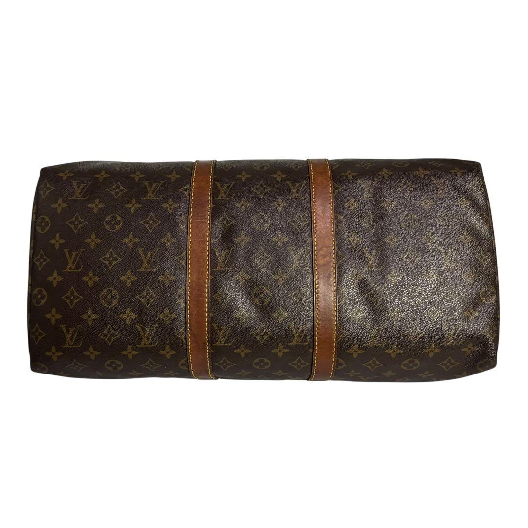 【正規品】ルイヴィトン　モノグラム　キーポル50　ボストンバッグ　旅行かばん 茶