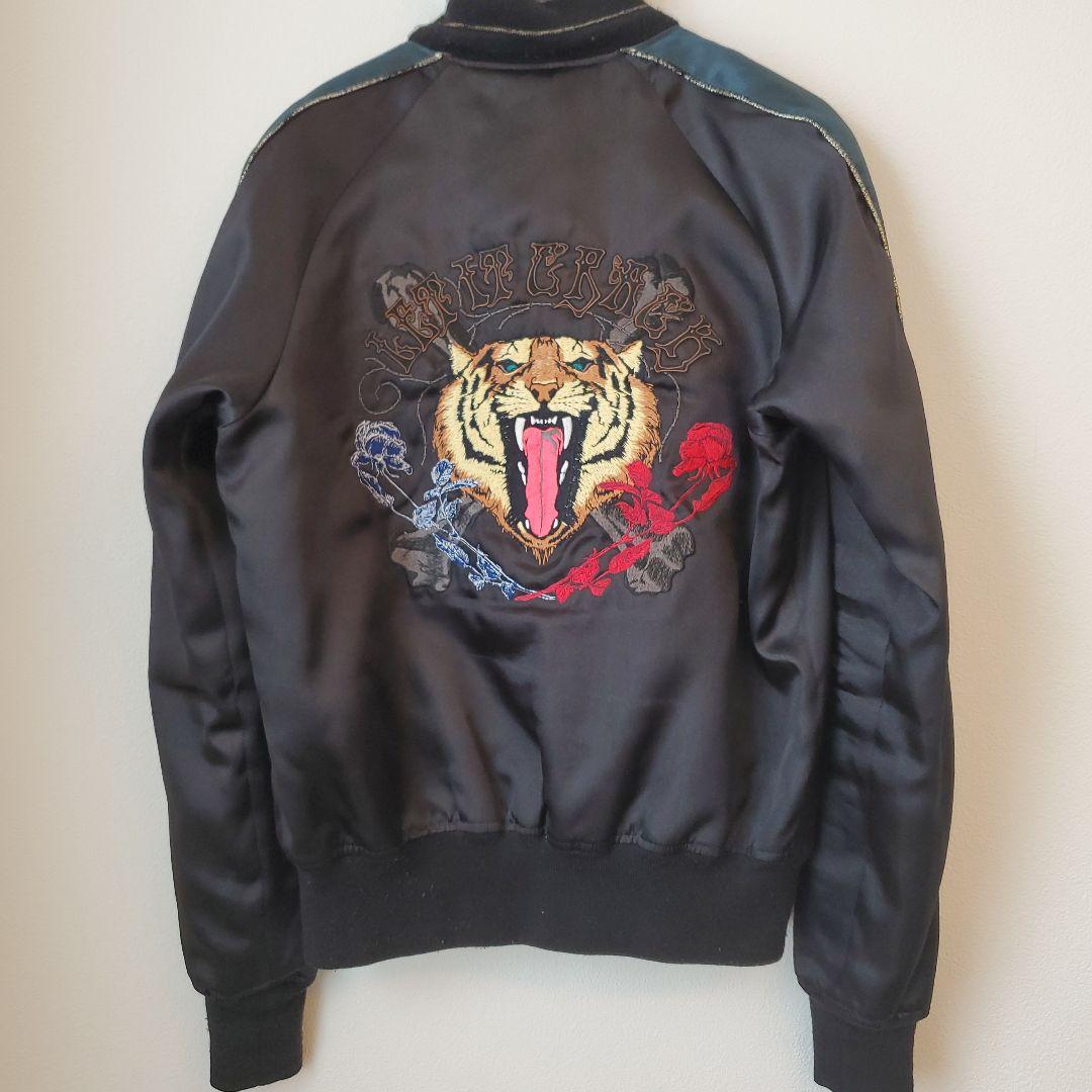 ⭐良品⭐ロエン スカル刺繍 スカジャン レオパード