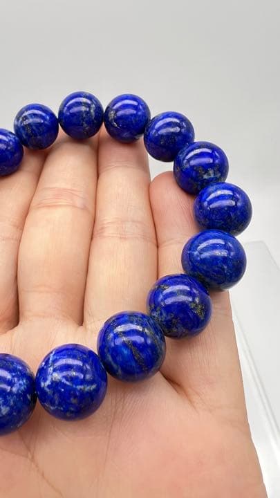 高品質12ミリアップラピスラズリブレスレット