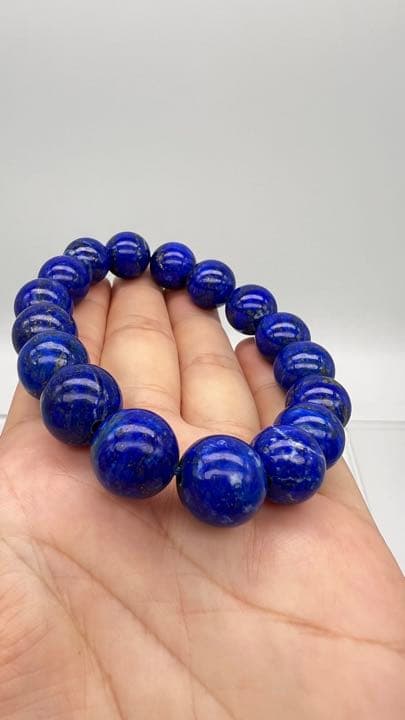 高品質12ミリアップラピスラズリブレスレット