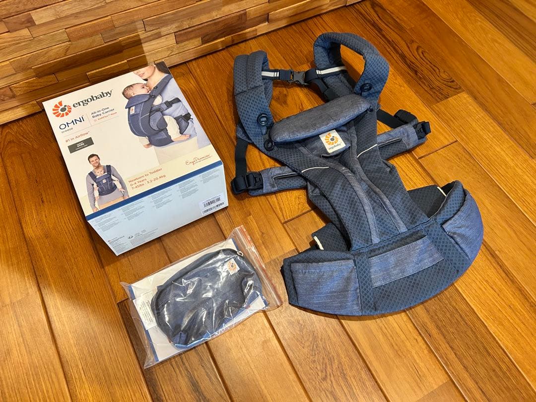 エルゴベビー オムニブリーズ ヘザードデニムブルー