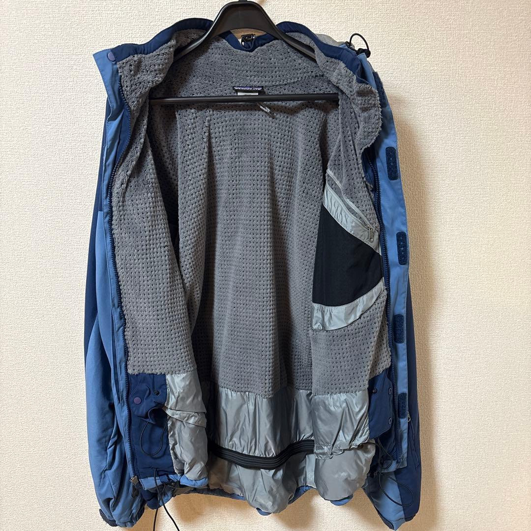 Patagonia 裏地フリースジャケット（ブルー系）