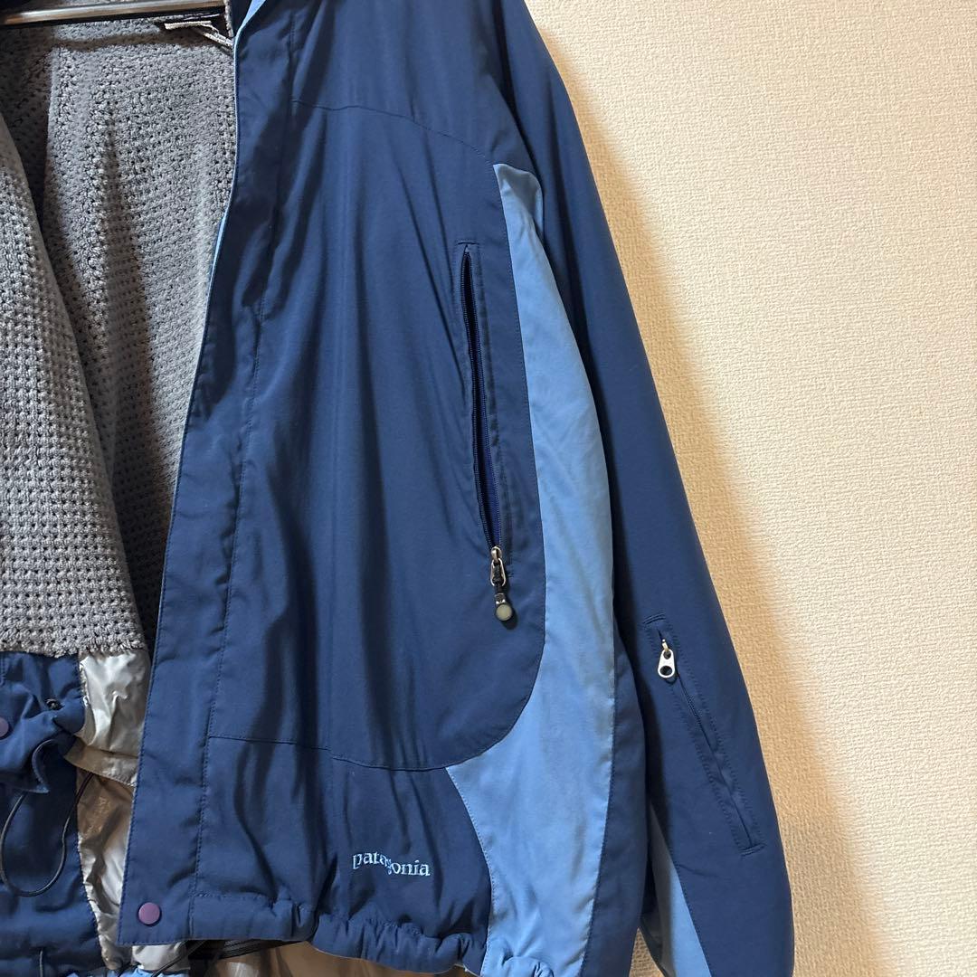 Patagonia 裏地フリースジャケット（ブルー系）