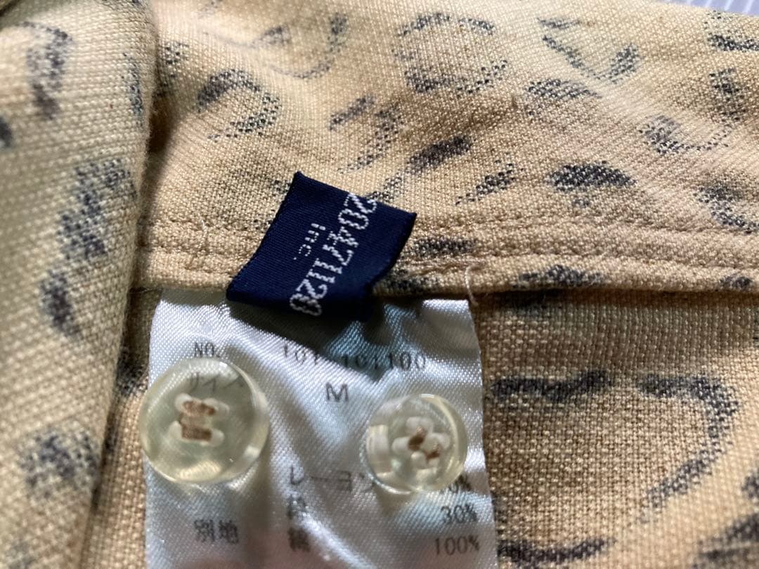 20471120 ヒョウ柄 半袖シャツ レオパード ロック パンク 衣装 M