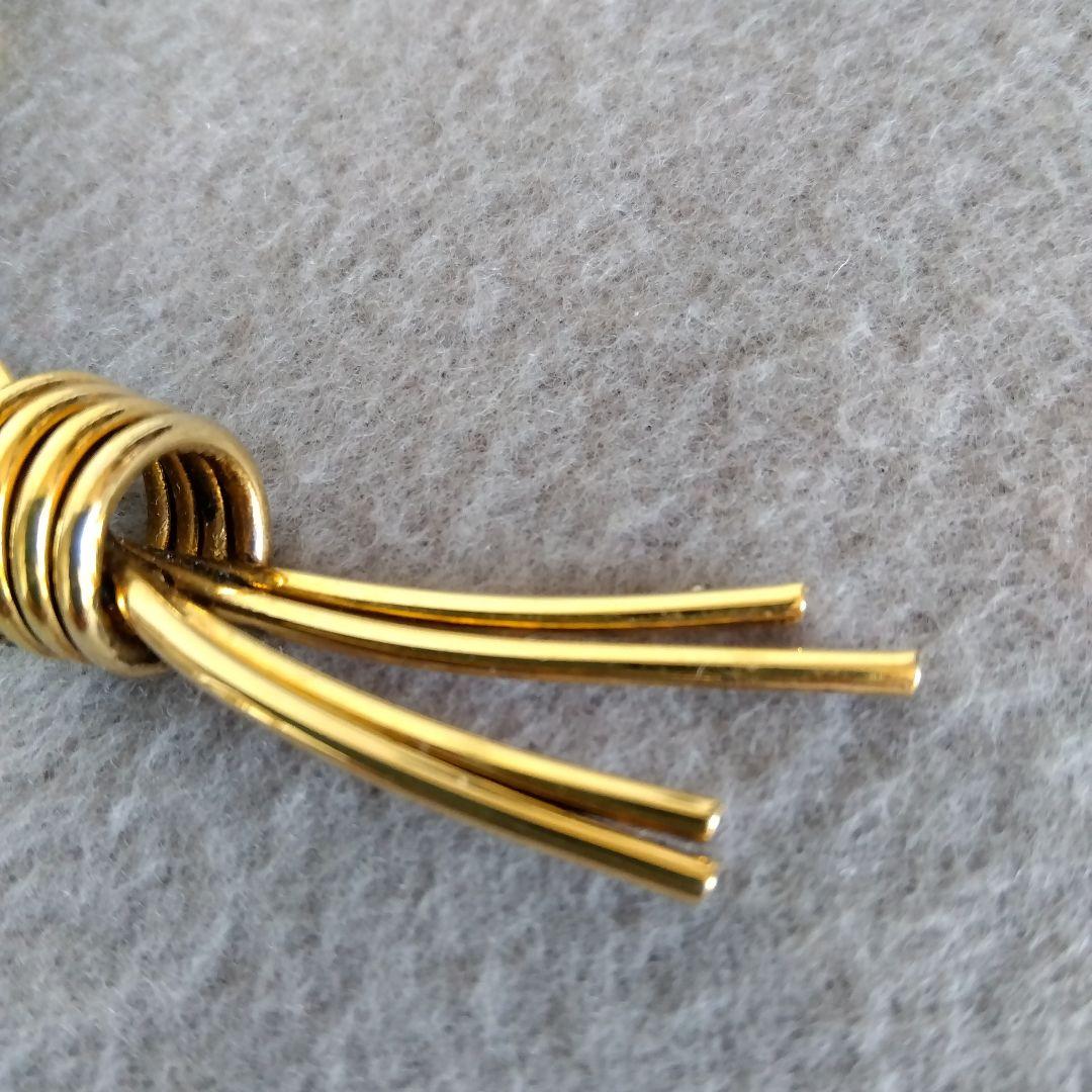 【未使用】KENZO　小麦の穂 ４本のブローチ ゴールド