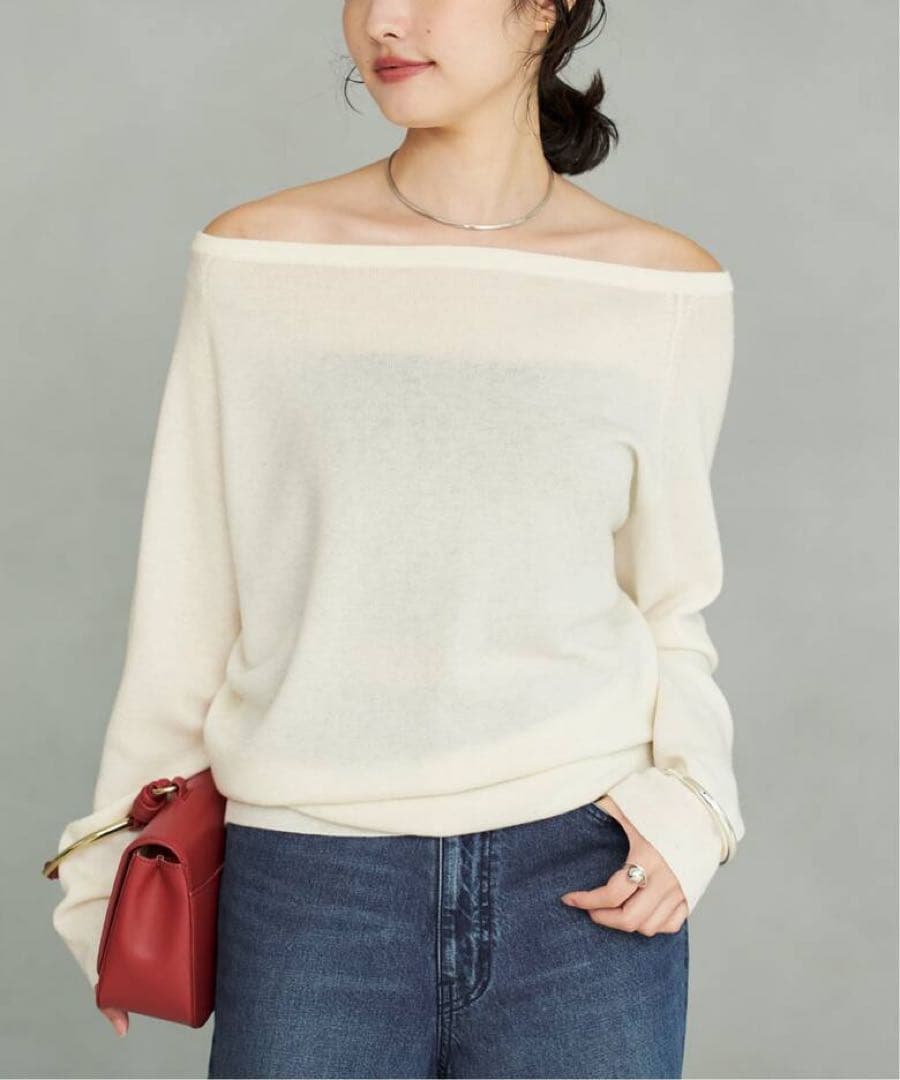 offshoulder slit knit /Plage プラージュ