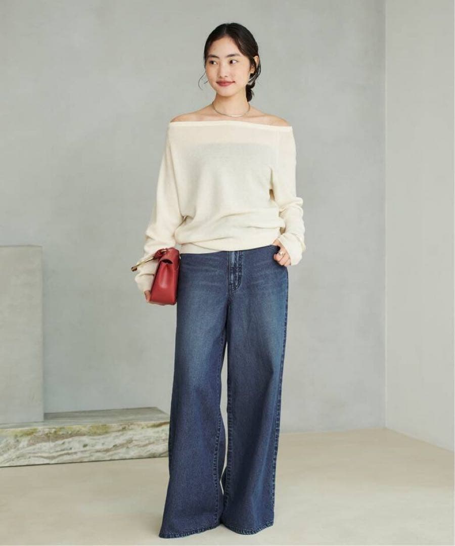 offshoulder slit knit /Plage プラージュ