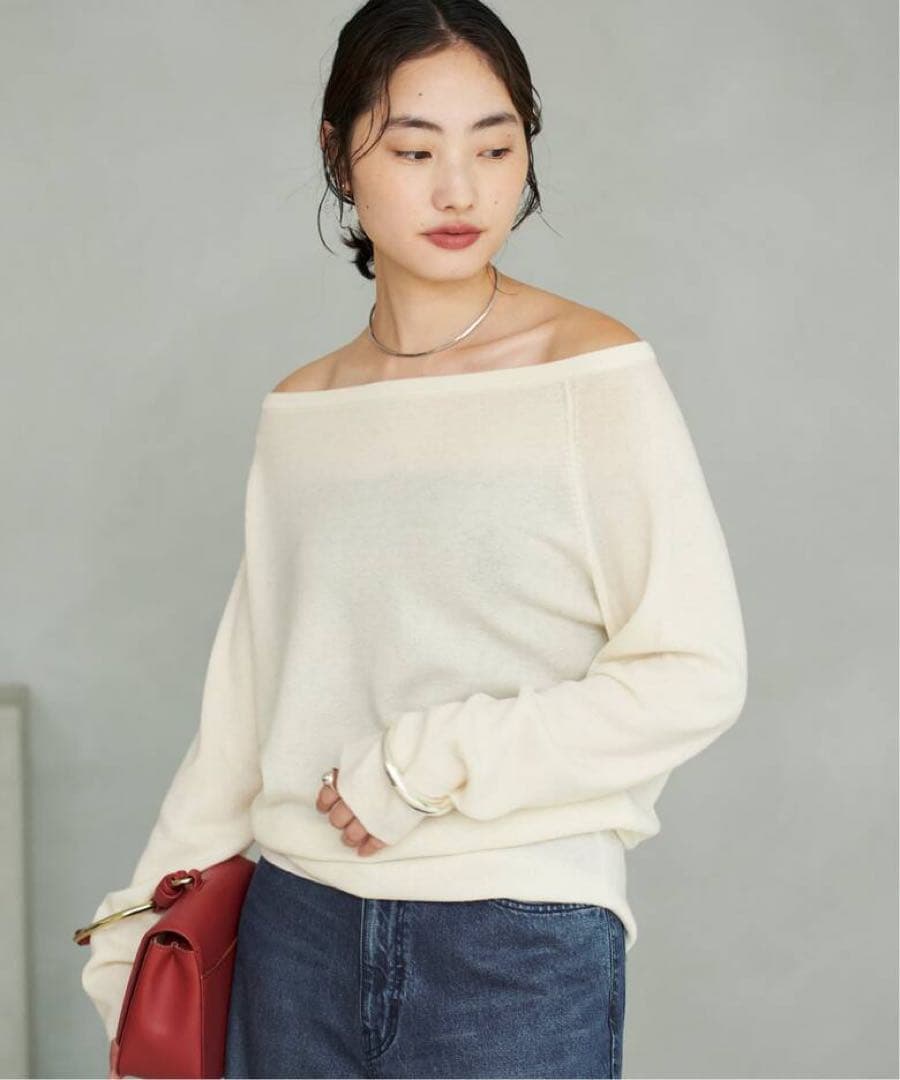 offshoulder slit knit /Plage プラージュ