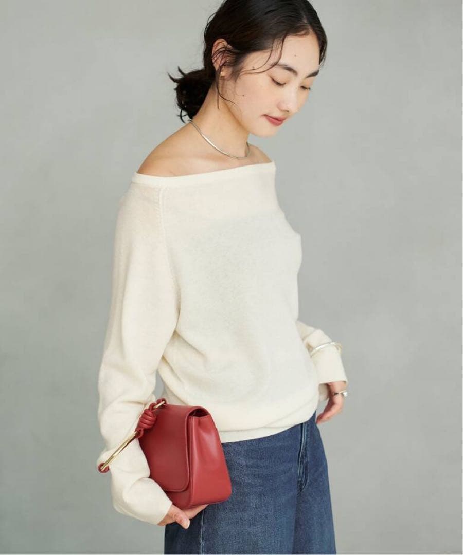 offshoulder slit knit /Plage プラージュ