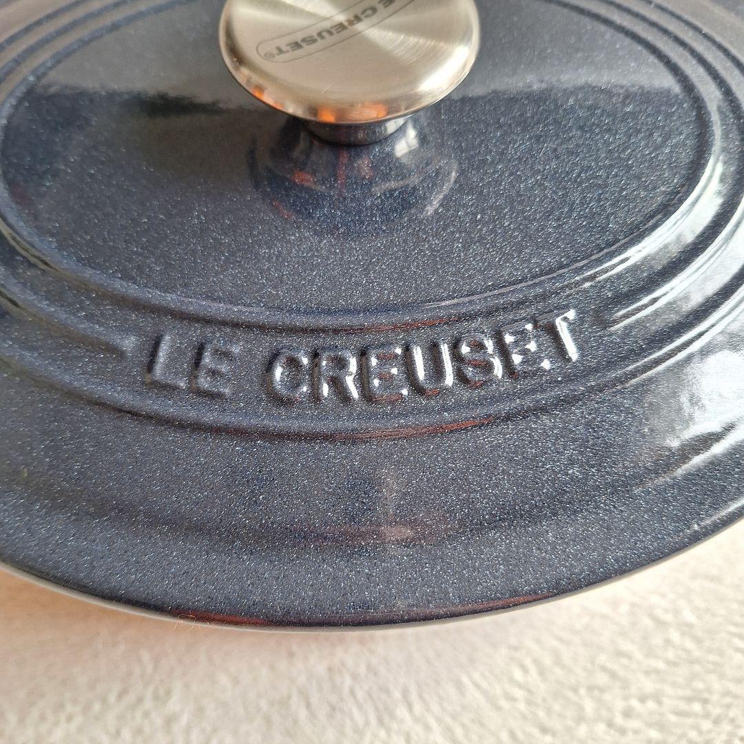 希少✨️LE CREUSET 85周年限定 ミッドナイトブルー 未使用 25㎝