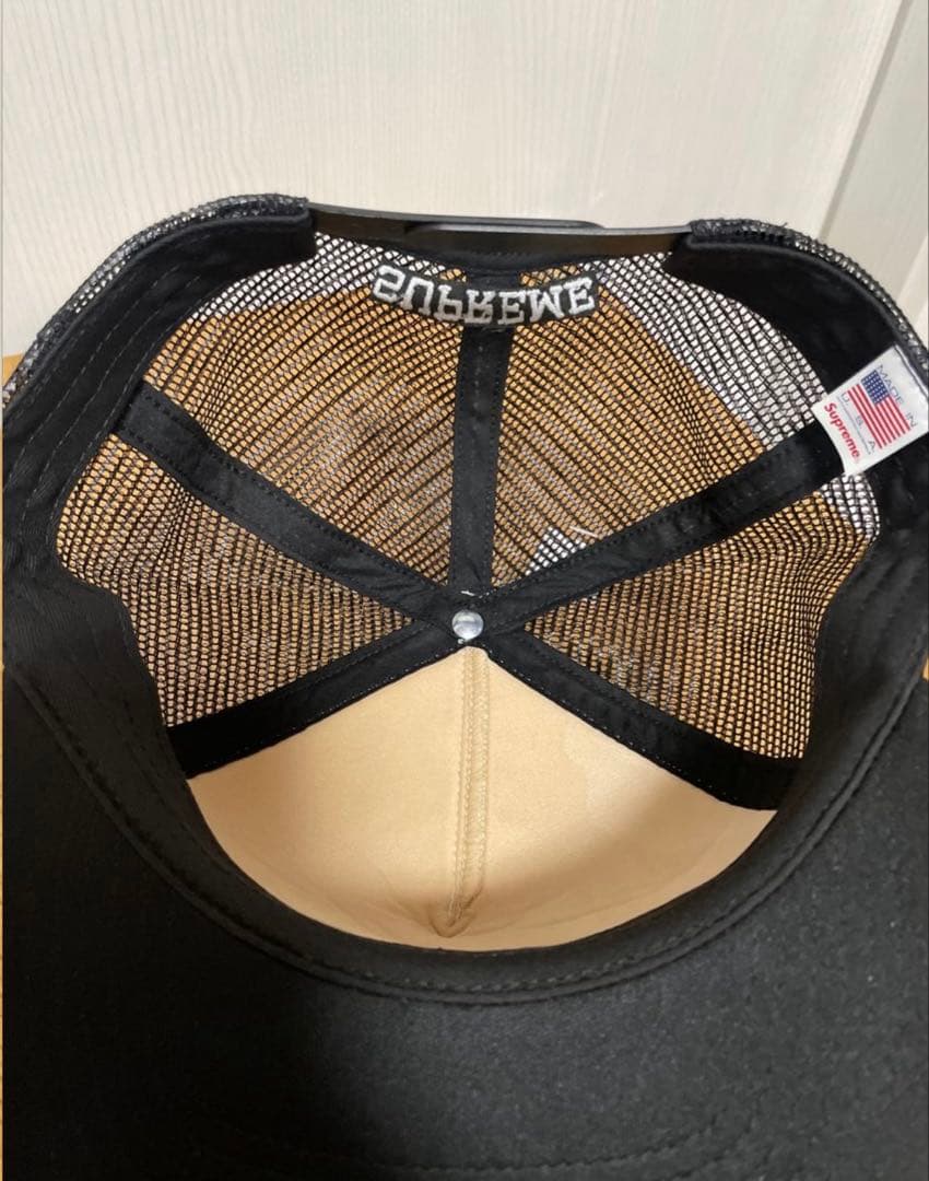 supreme antiheroメッシュキャップ ブラック